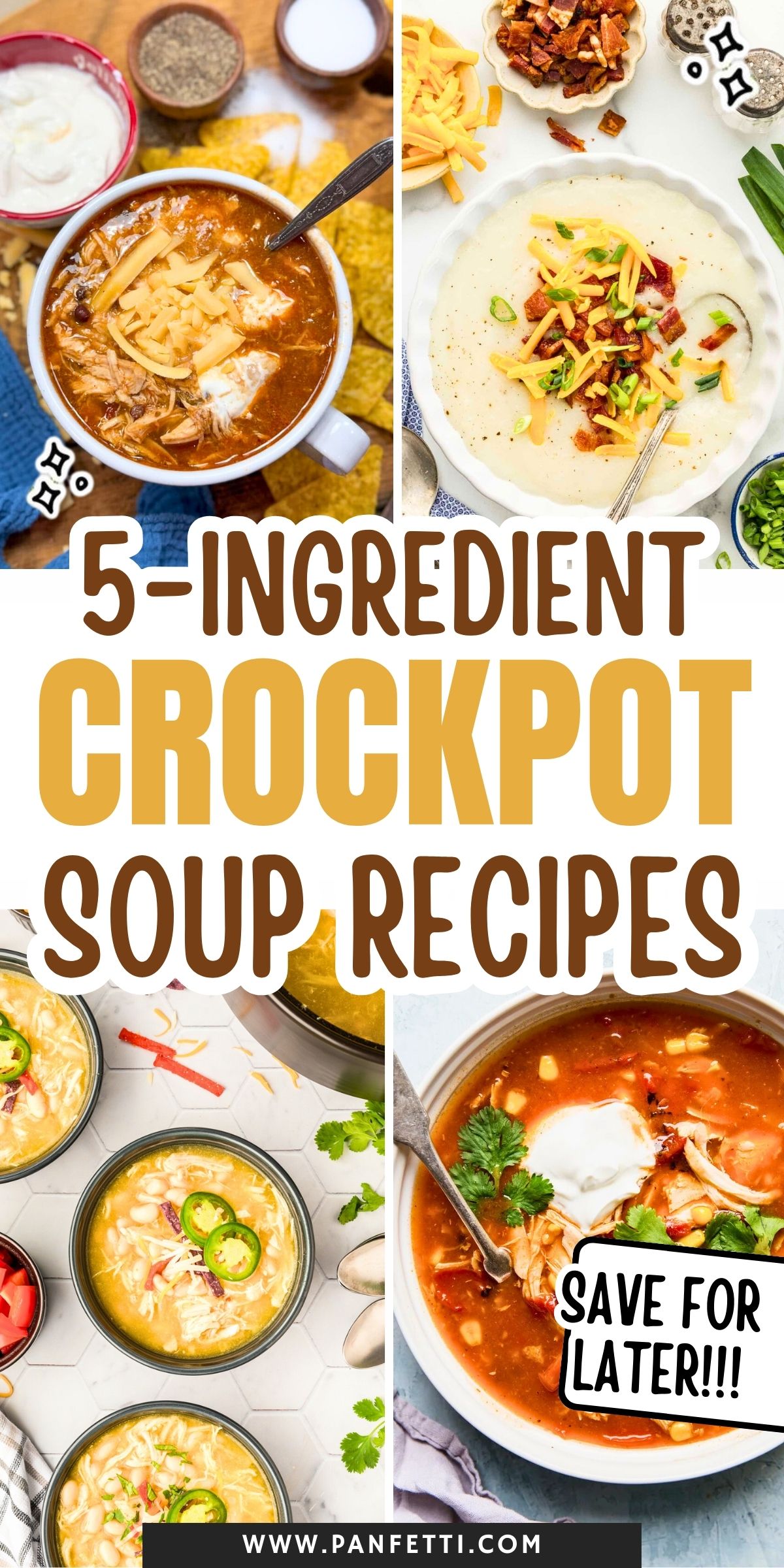 Easy 5-Ingredient CrockPot Soup Recipes