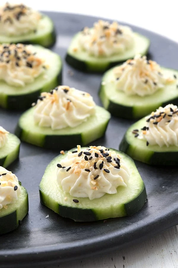 Everything Bagel Cucumber Bites