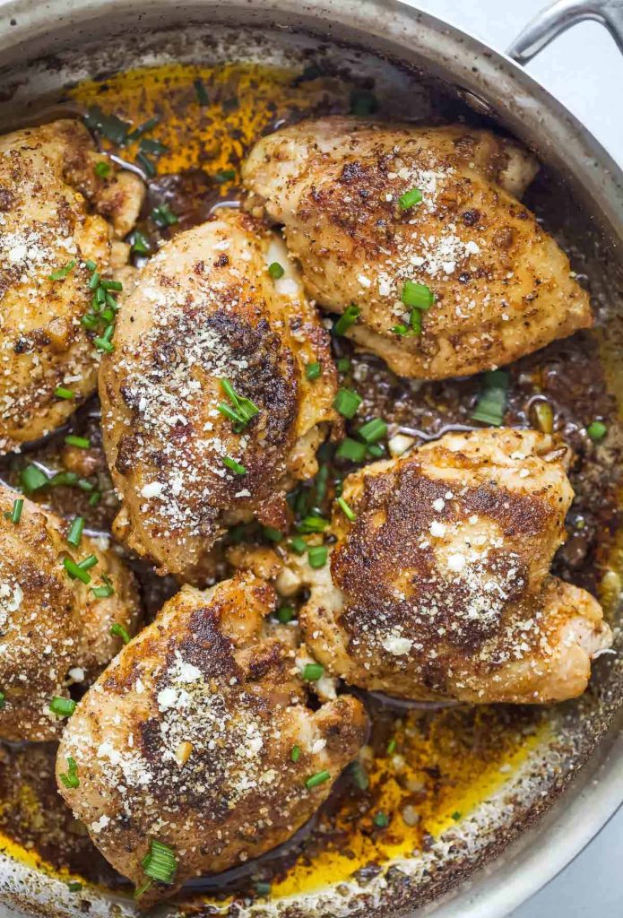 Garlic Parmesan Chicken Thighs