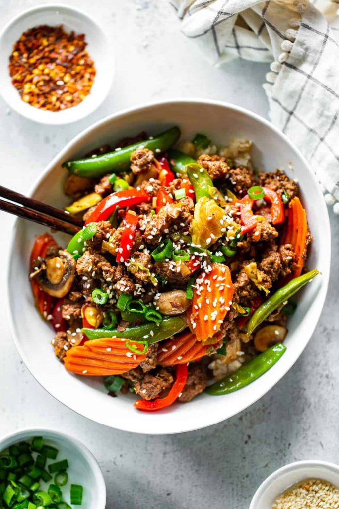 Ground Beef Stir Fry
