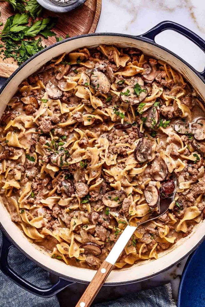 Ground Beef Stroganoff