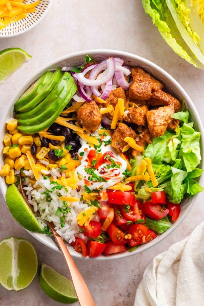 Healthy Chicken Burrito Bowl