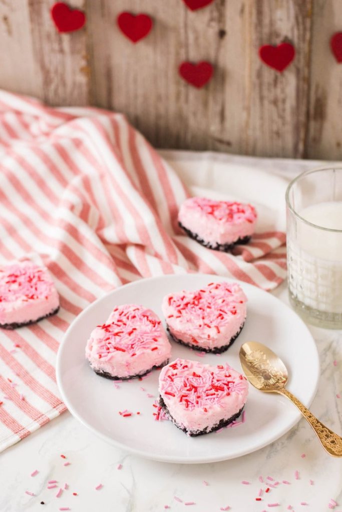 Heart-Shaped Mini Cheesecakes