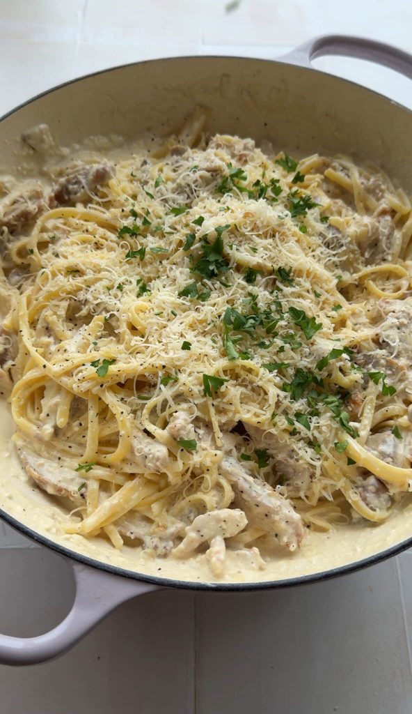 High Protein Chicken Alfredo