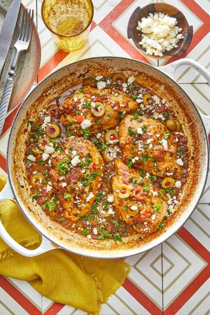 Mediterranean Chicken With Tomatoes