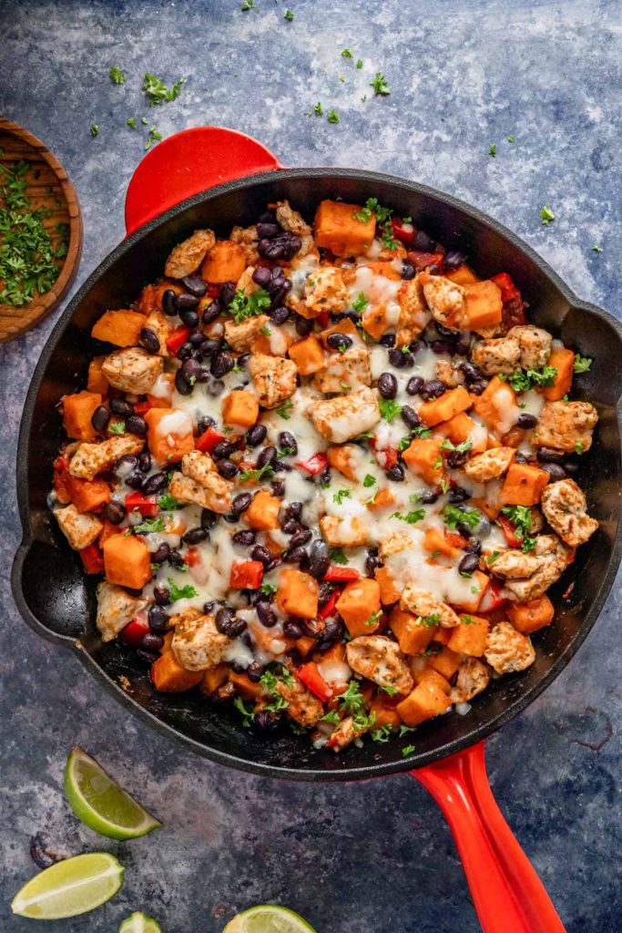 Mexican Chicken Skillet with Sweet Potatoes