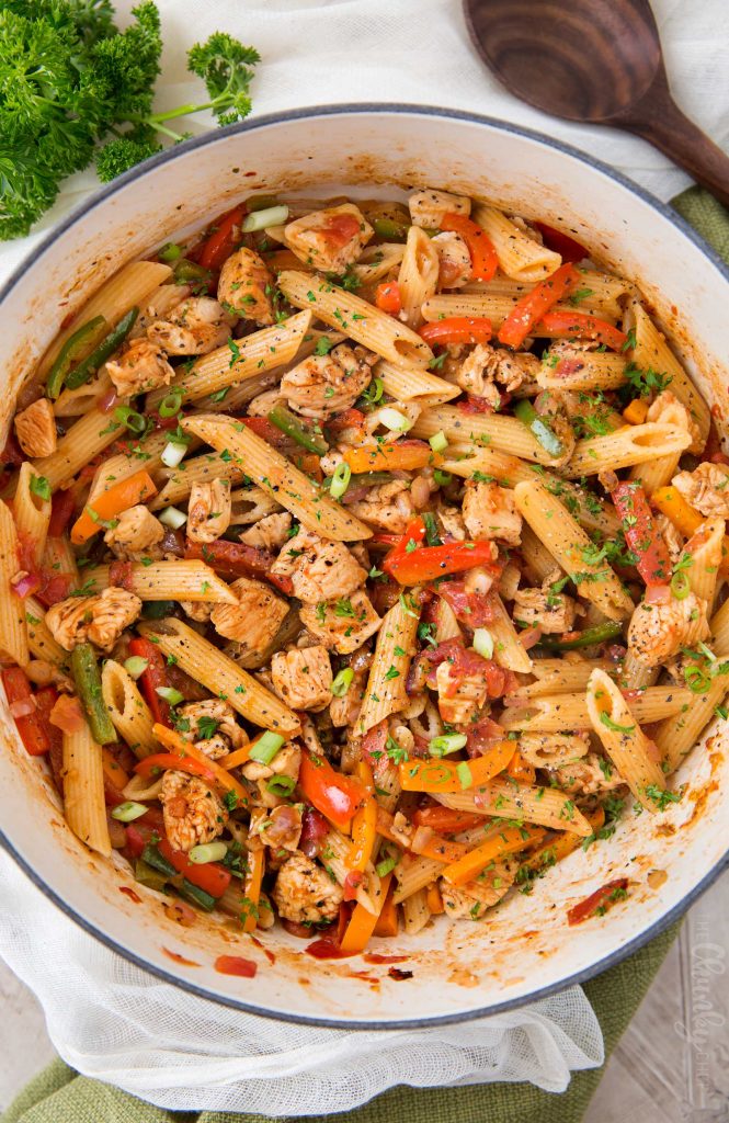 One Pot Chicken Fajita Pasta