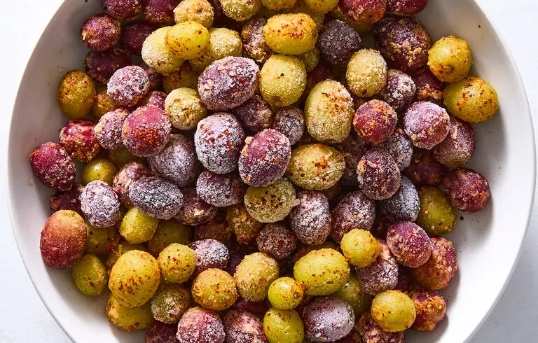 Sweet and Salty Frozen Grapes