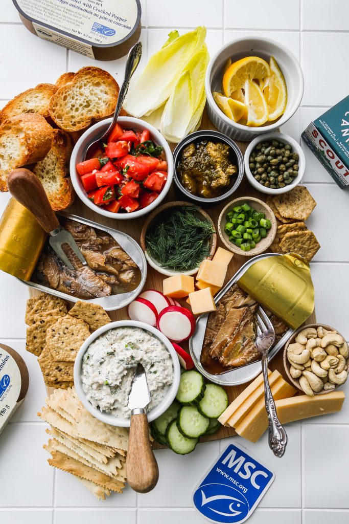 Tinned Fish Charcuterie Board (“Seacuterie”)