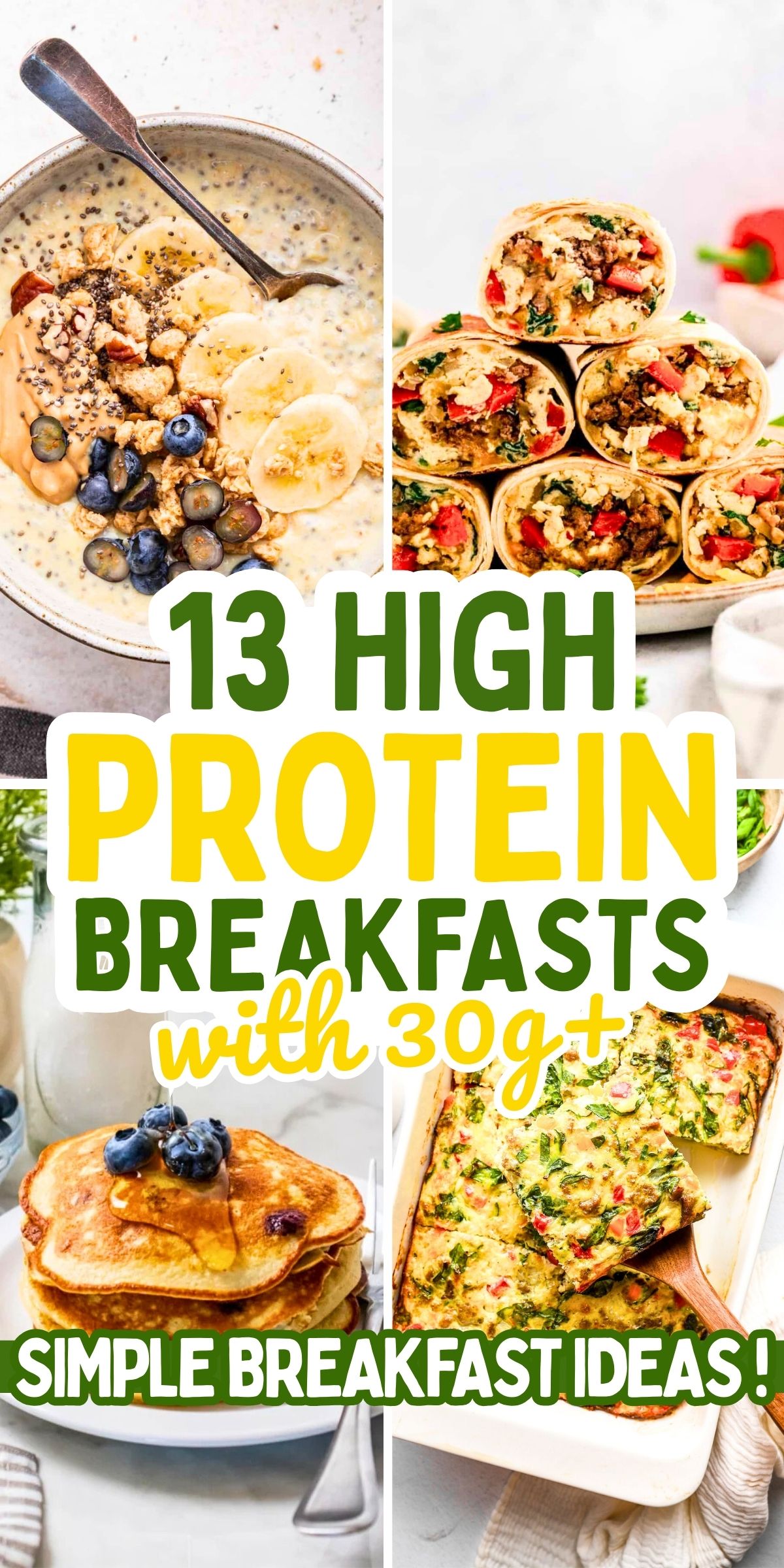 13 Easiest High Protein Breakfasts With 30g+ Protein