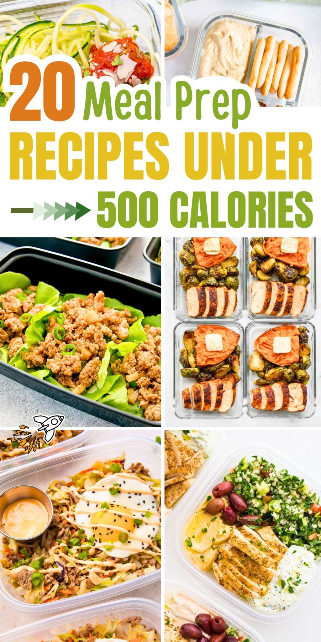 20 Meal Prep Ideas Under 500 Calories - Panfetti