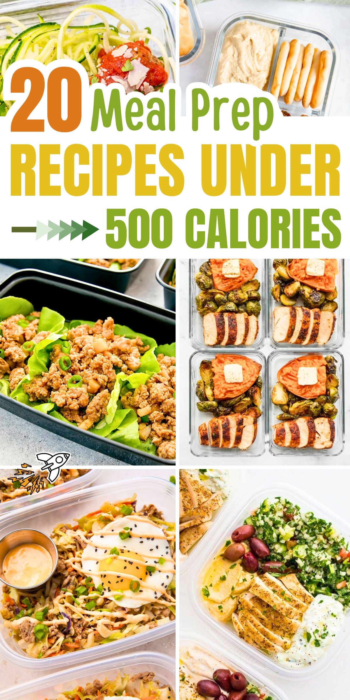 20 Meal Prep Recipes Under 500 Calories