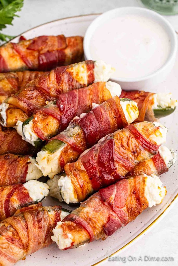 Bacon Wrapped Stuffed Jalapeño Poppers