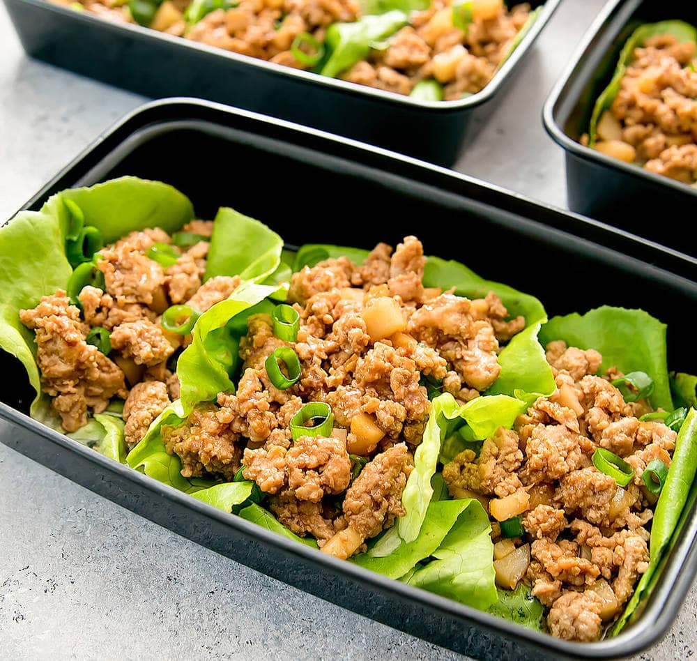 Chicken Lettuce Wraps Meal Prep