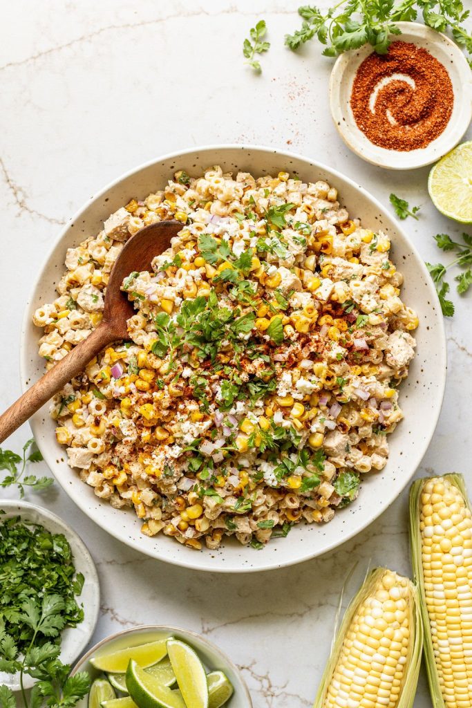Creamy Street Corn Pasta Salad