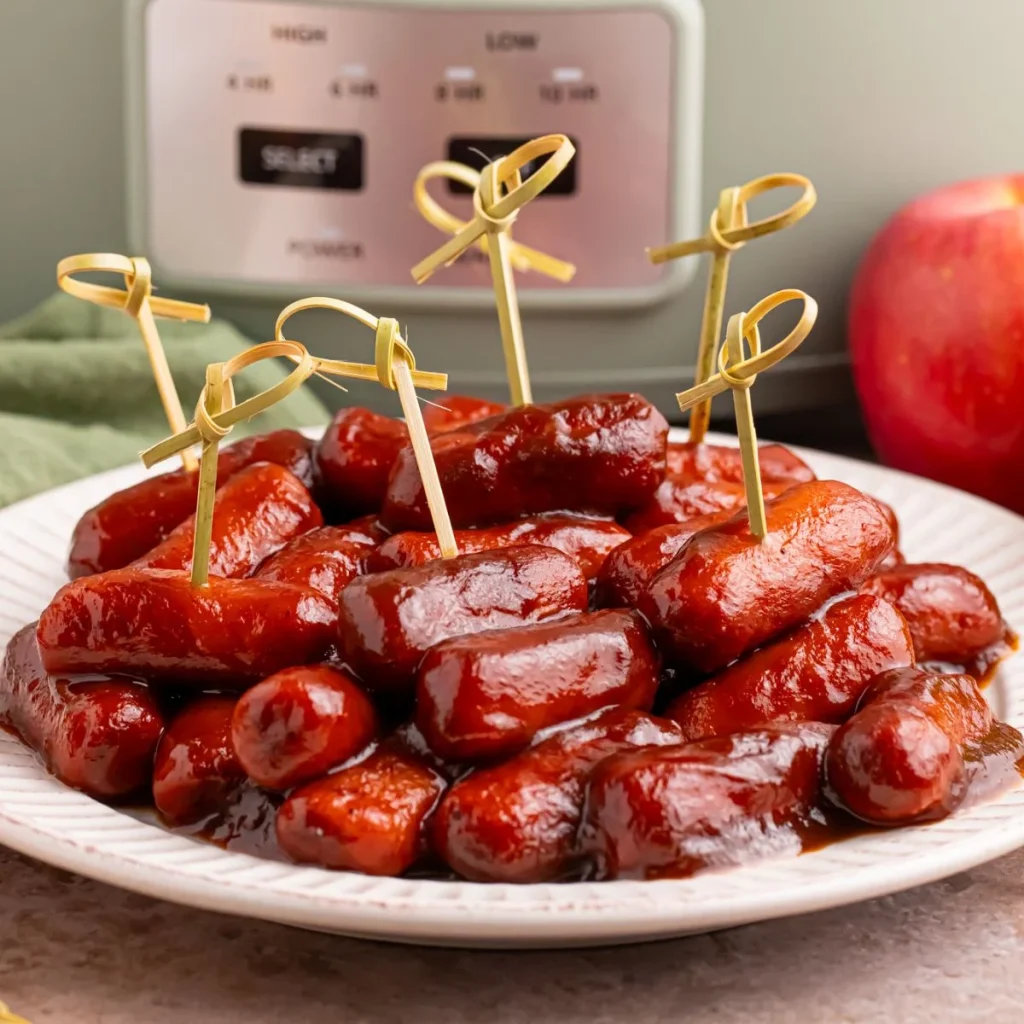 Crockpot Apple Butter BBQ Little Smokies