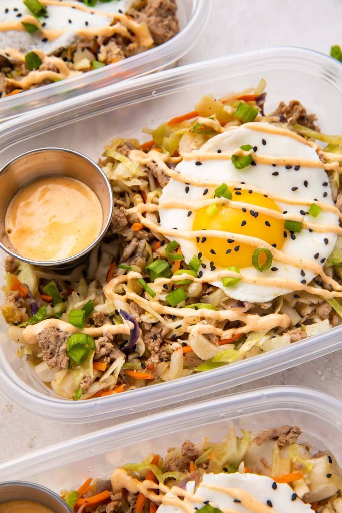 Egg Roll in a Bowl Meal Prep