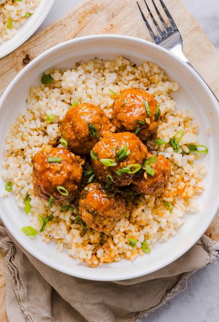 Honey Sriracha Glazed Meatballs