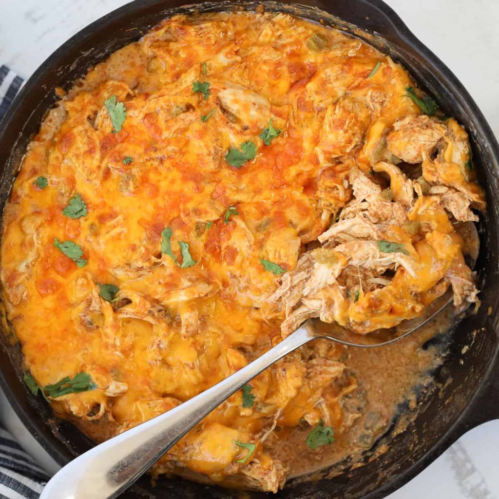 Keto Chicken Enchilada Casserole