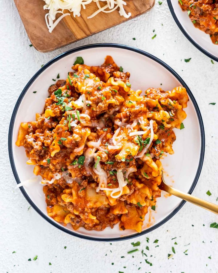 One Pot Hamburger Helper Lasagna