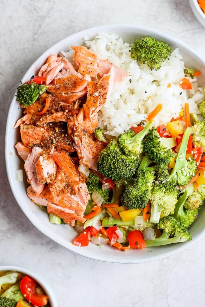 Sheet Pan Salmon Stir Fry