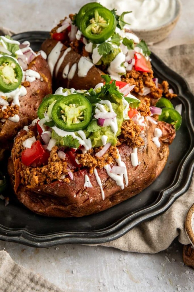 Taco Stuffed Sweet Potatoes