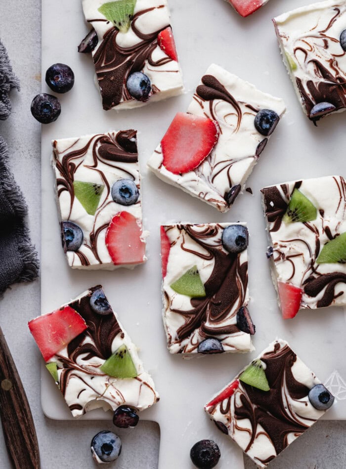 3 Ingredient Healthier Yogurt Bark