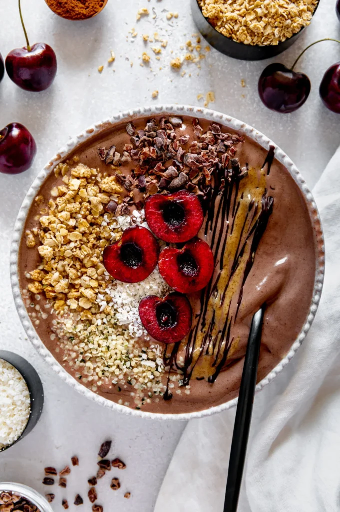 5-Minute Chocolate Acai Protein Bowl