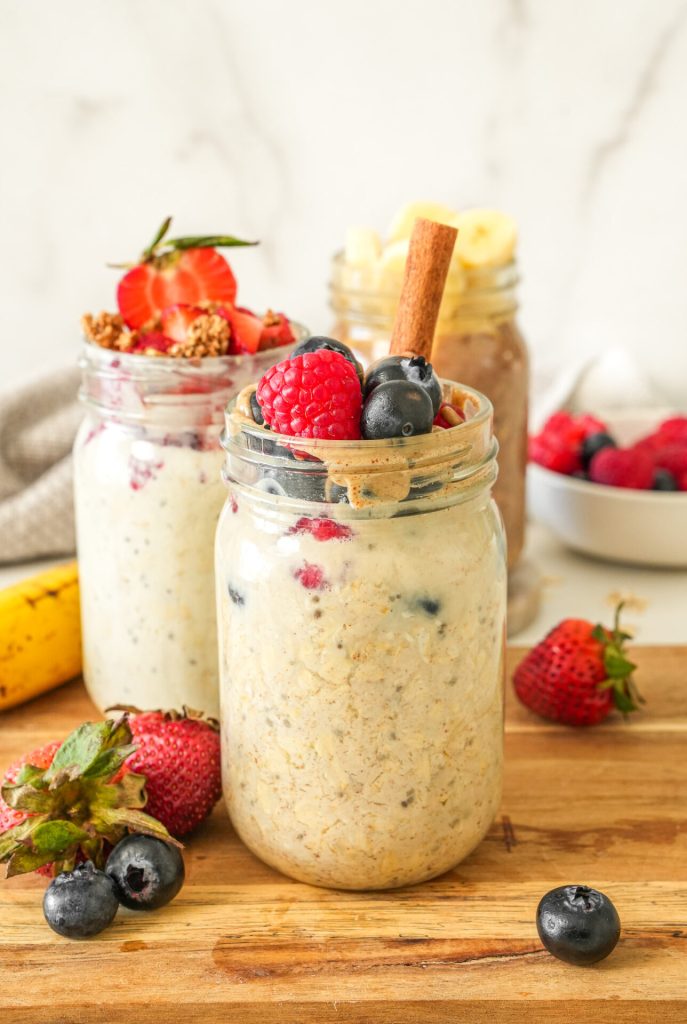 5 Minute High Protein Overnight Oats