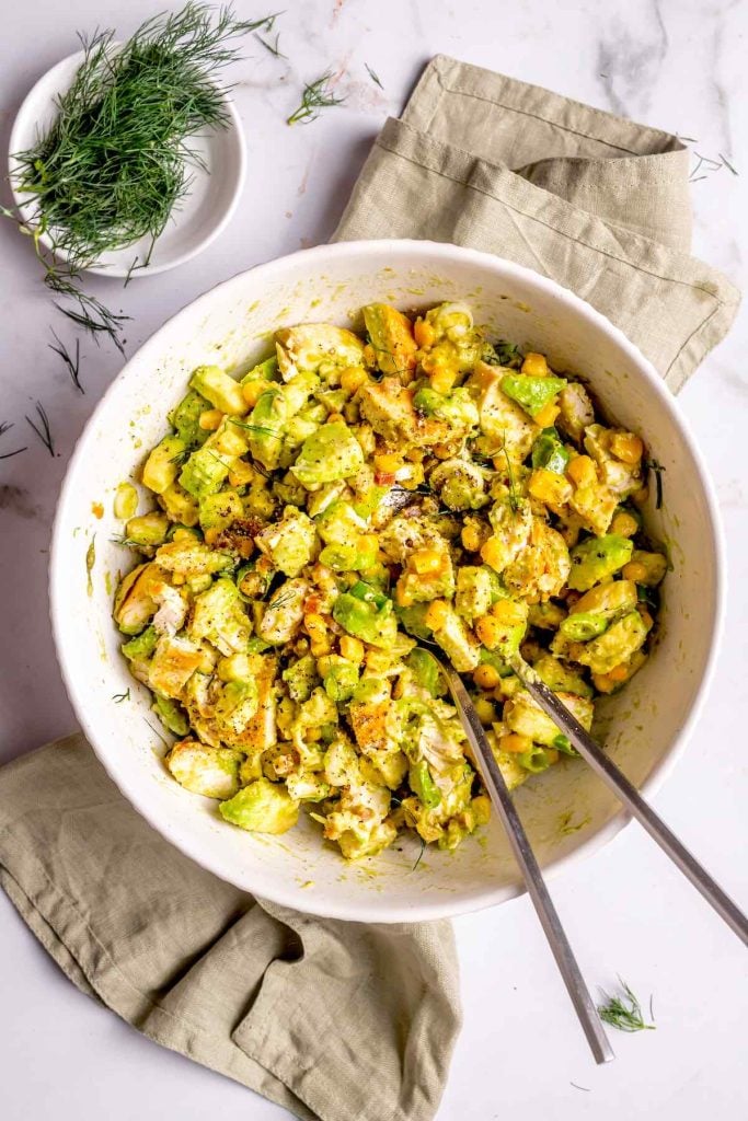 Avocado Chicken Salad (No Mayo)