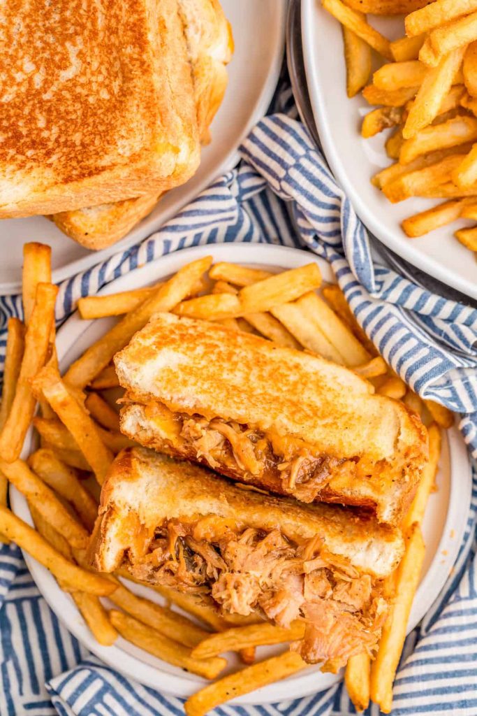 BBQ Pulled Pork Grilled Cheese