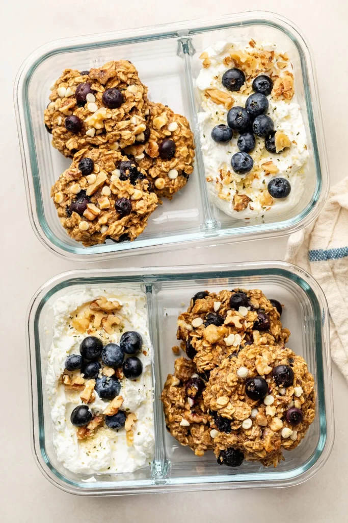 Blueberry Oatmeal Breakfast Cookies