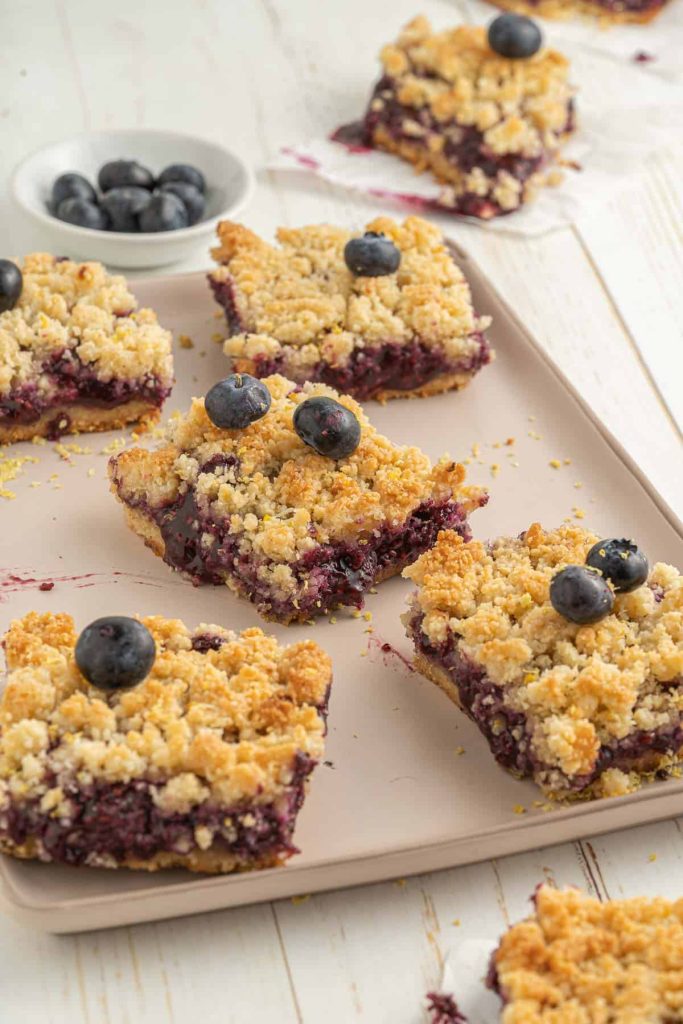Blueberry and Lemon Crumb Bars