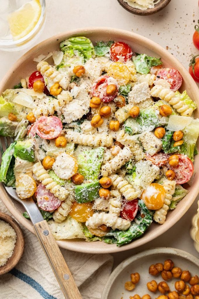 Caesar Pasta Salad With Chicken