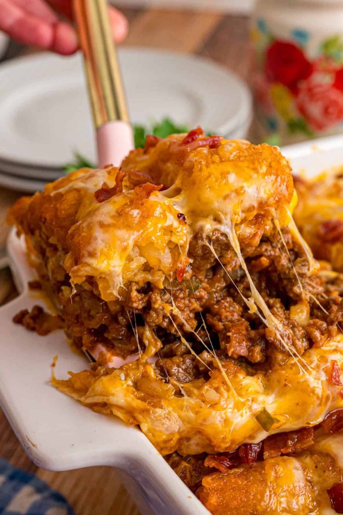 Cheeseburger Tater Tot Casserole