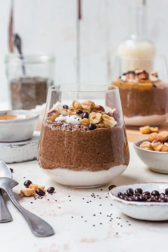 Chocolate Hazelnut Blended Chia Pudding