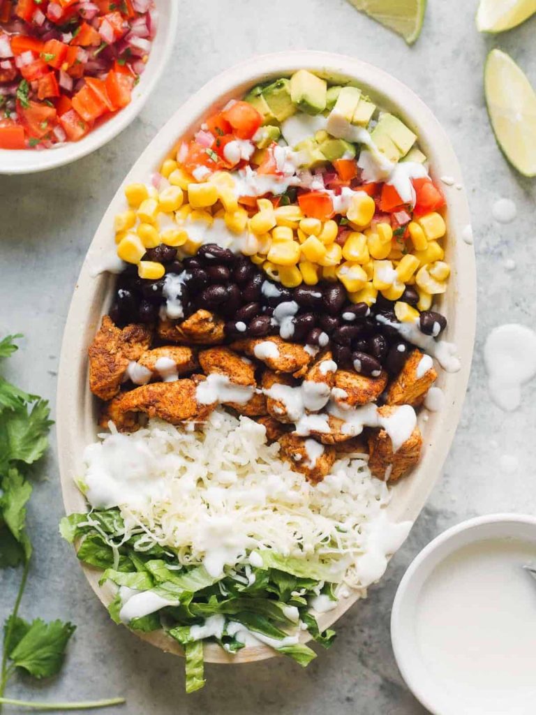 Copycat Chicken Burrito Bowl