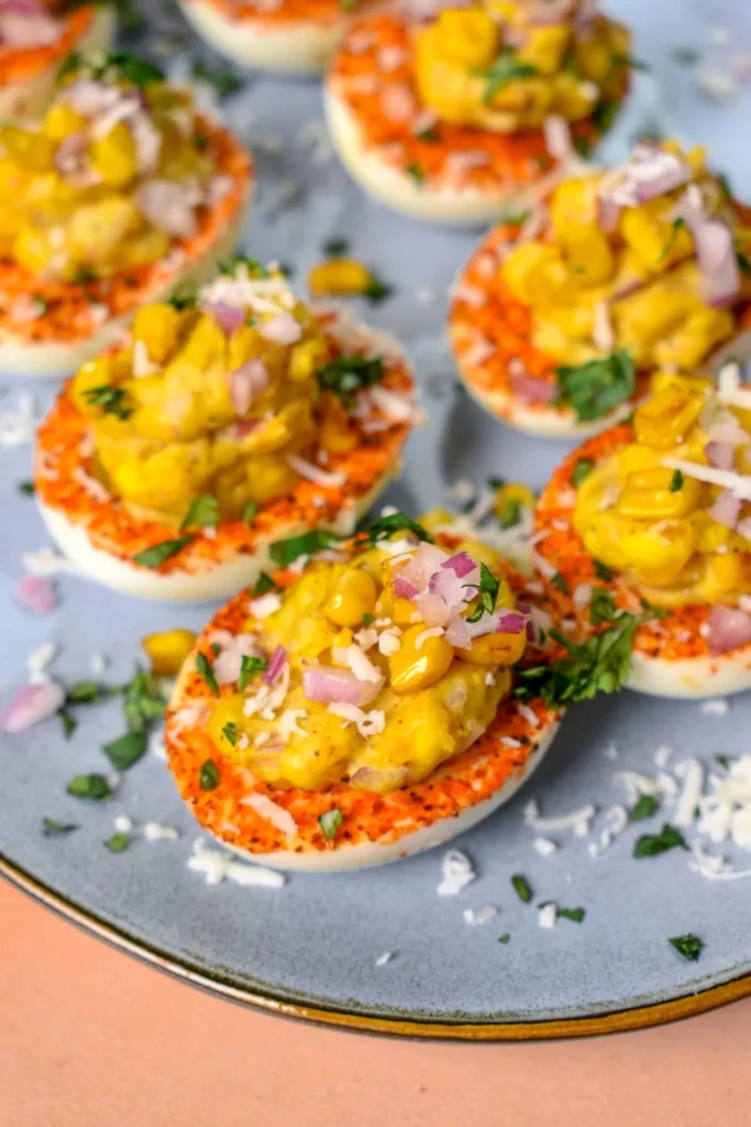 Elote Deviled Eggs