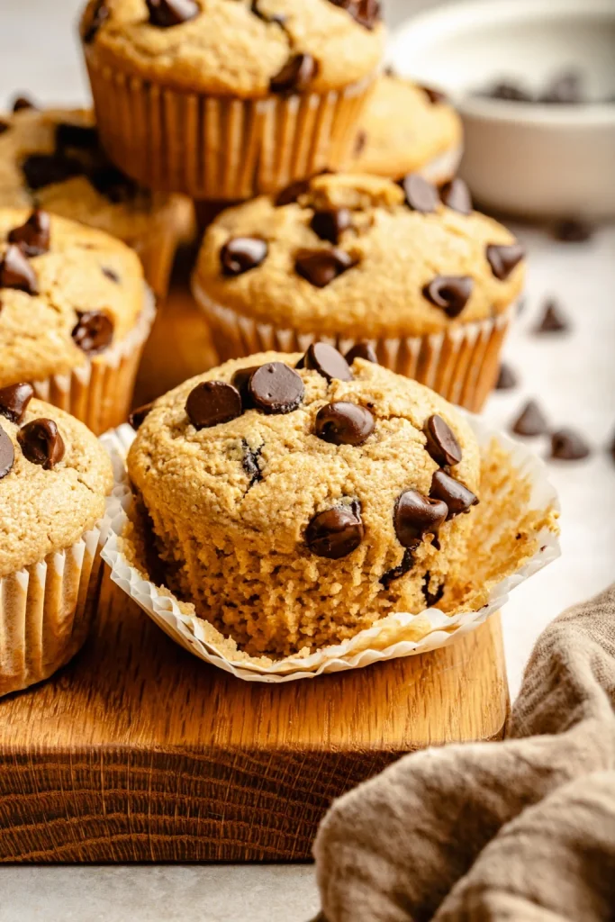 Healthy Gluten Free Chocolate Chip Muffins