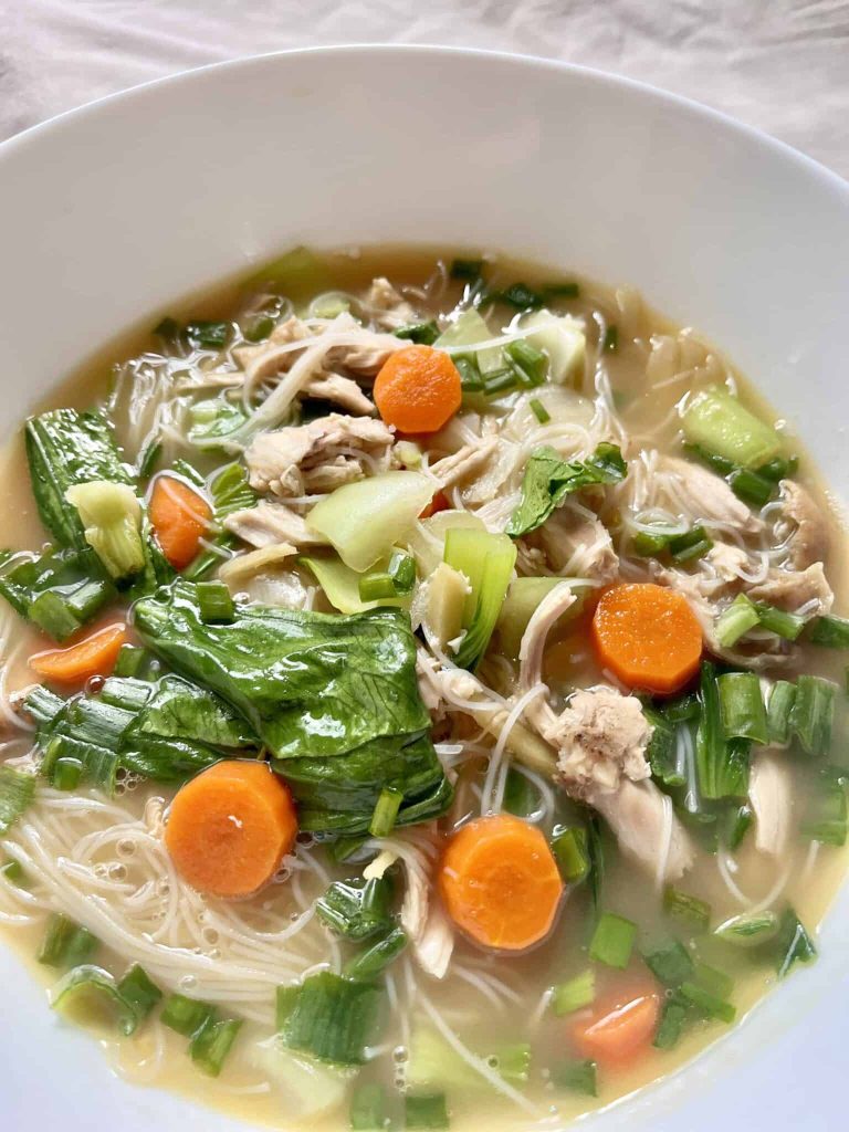 Leftover Rotisserie Chicken Noodle Soup