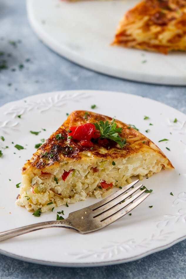Leftover Spaghetti Pasta Frittata