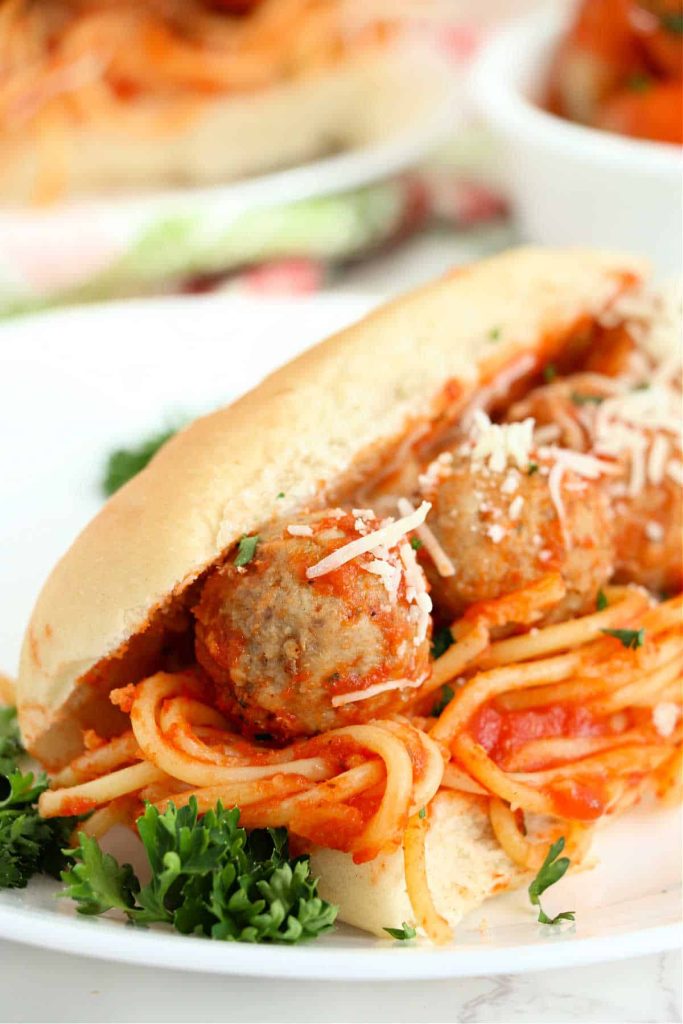 Leftover Spaghetti Sandwich