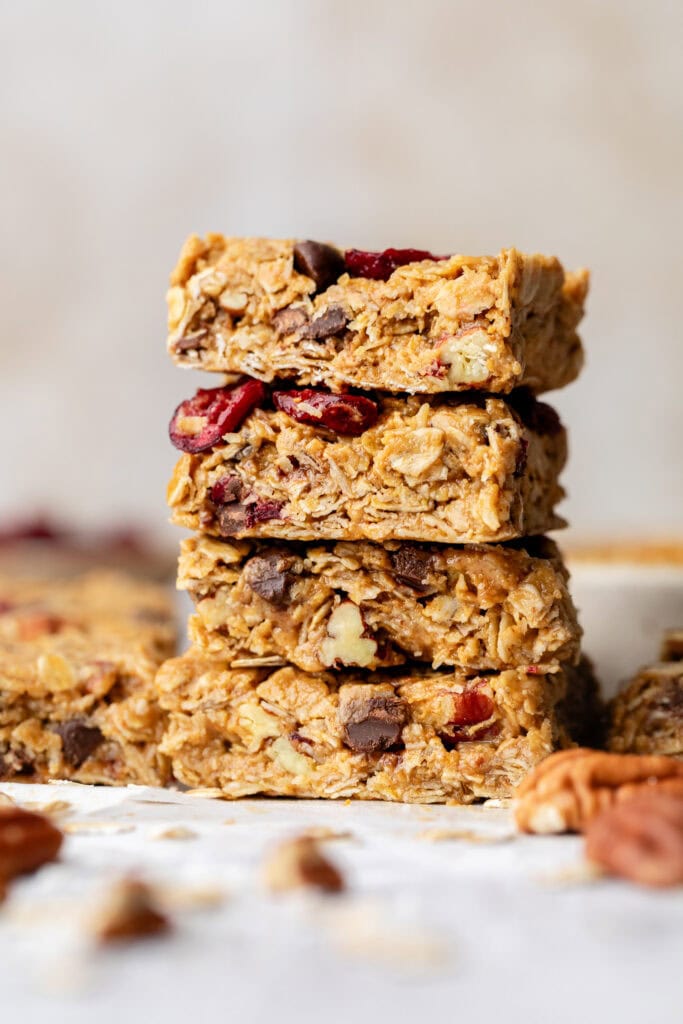 No Bake Trail Mix Granola Bars