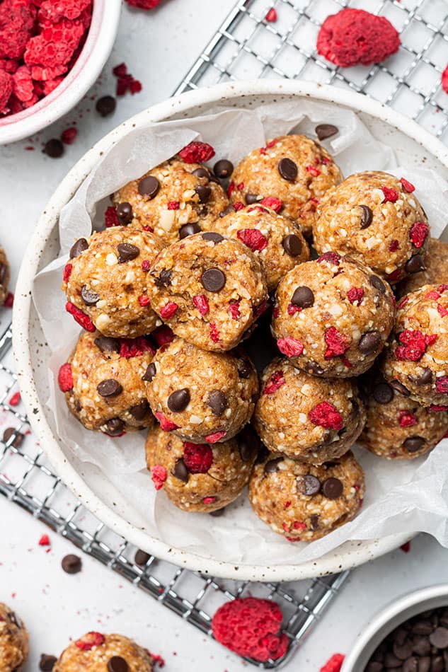 Raspberry Protein Balls