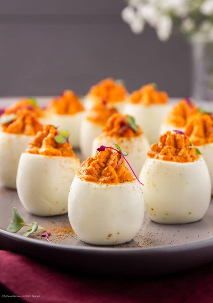 Red Deviled Eggs