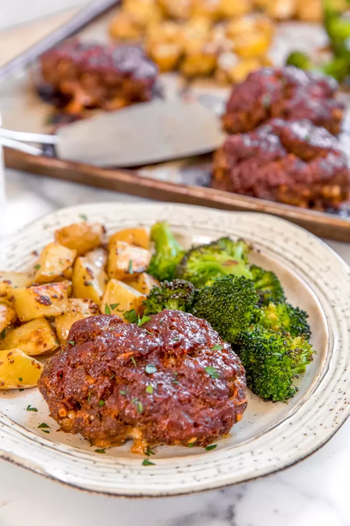 Sheet Pan Mini Meatloaves