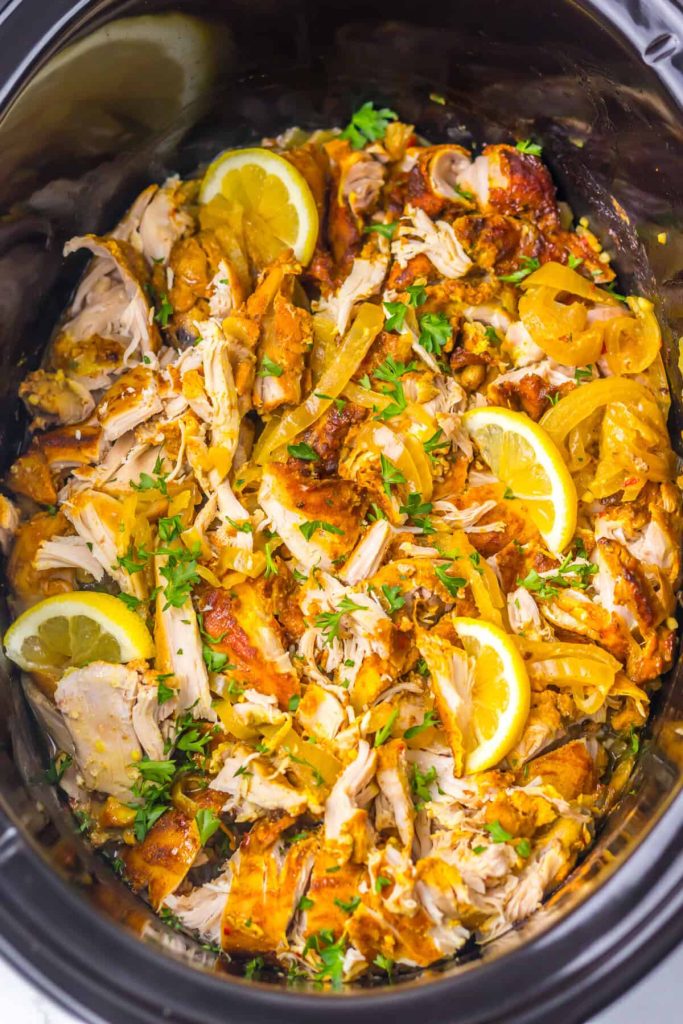 Slow Cooker Chicken Shawarma