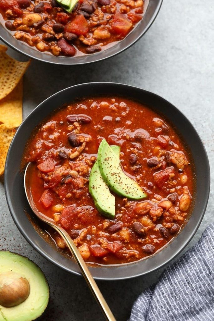 Slow Cooker Turkey Salsa Chili