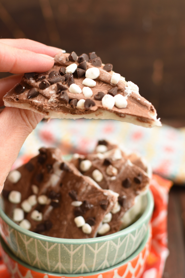 Sโmores Greek Yogurt Bark