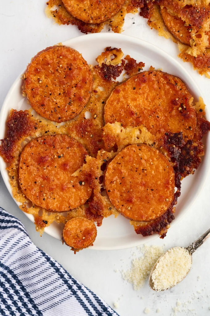 Sweet Potato with Ultra-Crispy Parmesan & Cracked Pepper